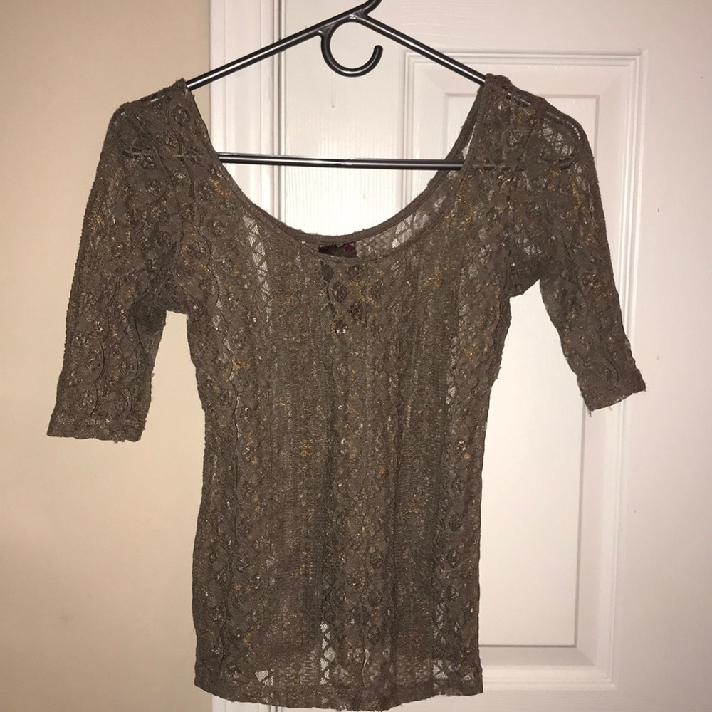 Lace Olive Shirt